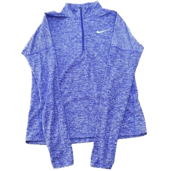 Nike Tops - 👋🎯Nike Element 1/2 Zip Long Sleeve Running Top Blue Size XS